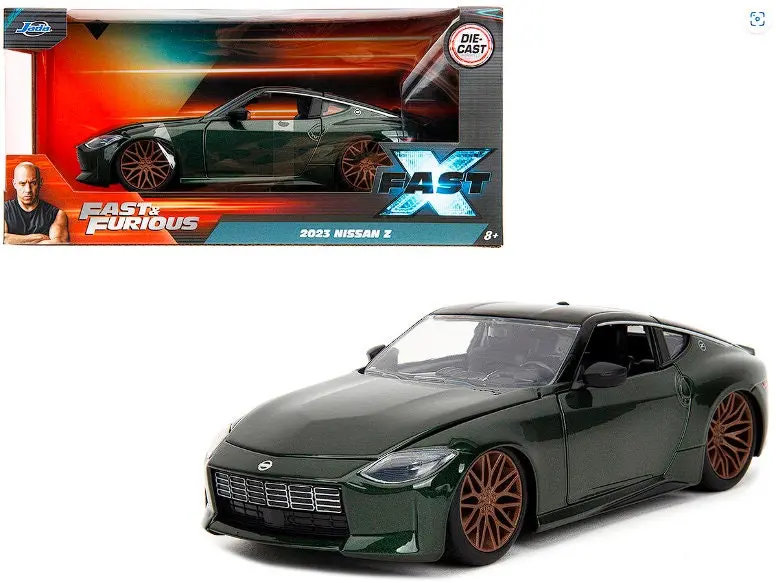 1:24 2023 Nissan Fairlady Z -- Dark Green Metallic -- Fast & Furious X Jada 1