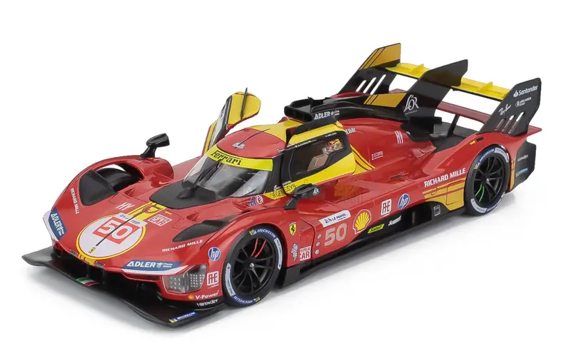 1:24 2024 Lemans 24H Winner -- #50 Ferrari 499P -- Bburago 1