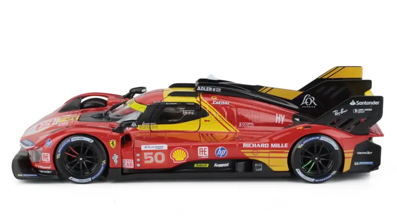 1:24 2024 Lemans 24H Winner -- #50 Ferrari 499P -- Bburago 2