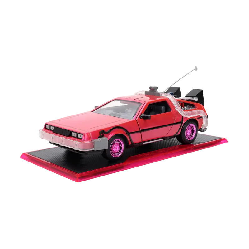 1:24 Back To The Future 1 (Pink) -- Delorean Time Machine -- Jada: Pink Slips 1