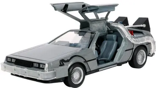 1:24 Back To The Future 1 W/Working Lights -- Delorean Time Machine -- Jada 2