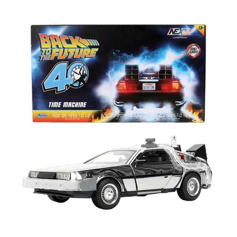 1:24 Back To The Future - Delorean Time Machine - Chrome 40Th Anniversary - Jada 1