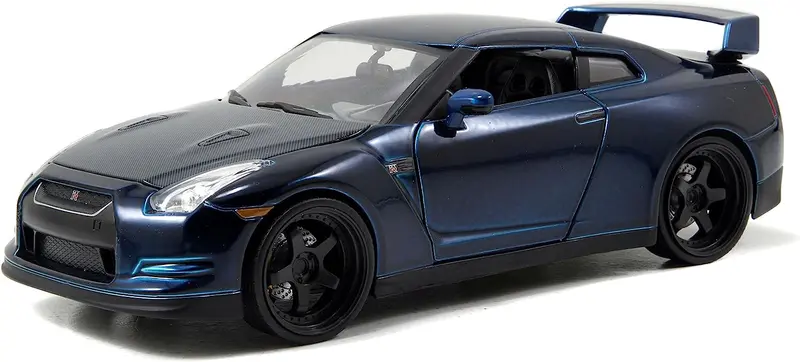 1:24 Brian's 2009 Nissan R35 Gt-R -- Navy -- Fast & Furious Jada 1