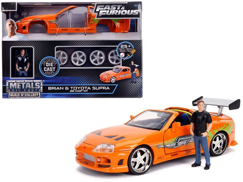 1:24 Brian's Toyota Supra -- Fast & Furious Jada -- Diecast Model Kit 1