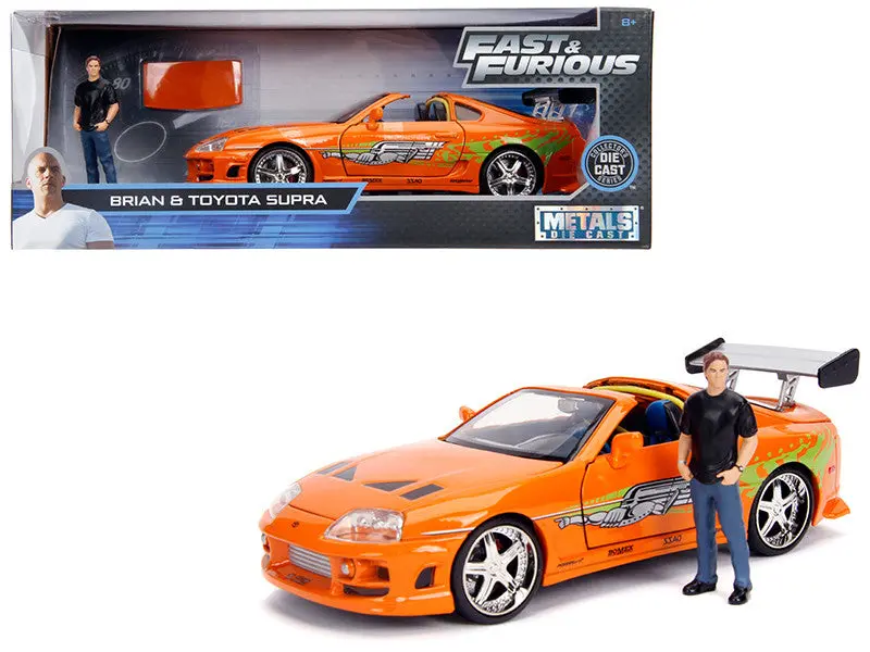 1:24 Brian's Toyota Supra W/Figurine -- Fast & Furious Jada 1