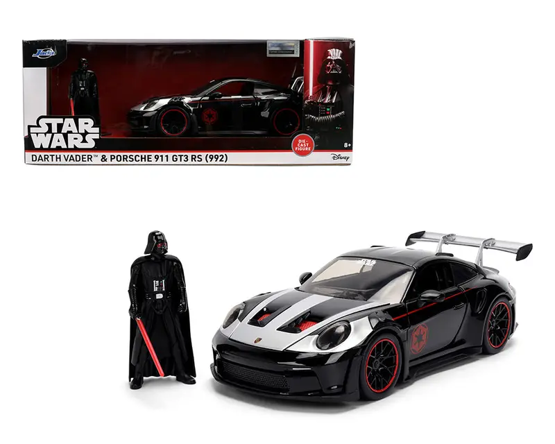 1:24 Darth Vader W/Porsche 911 Gt3 Rs (992) -- Jada: Star Wars 1