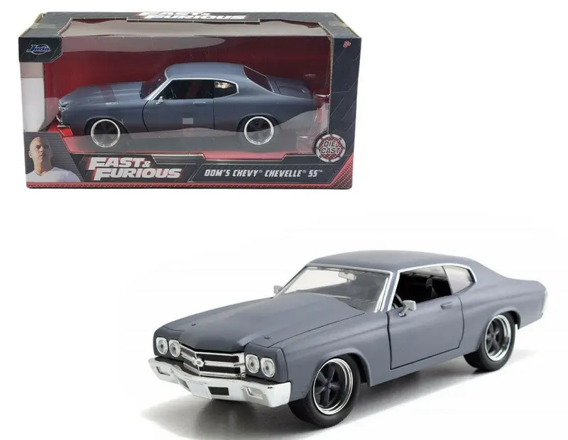 1:24 Dom's 1970 Chevy Chevelle Ss - Primer Grey -- Fast & Furious Chevrolet Jada 1