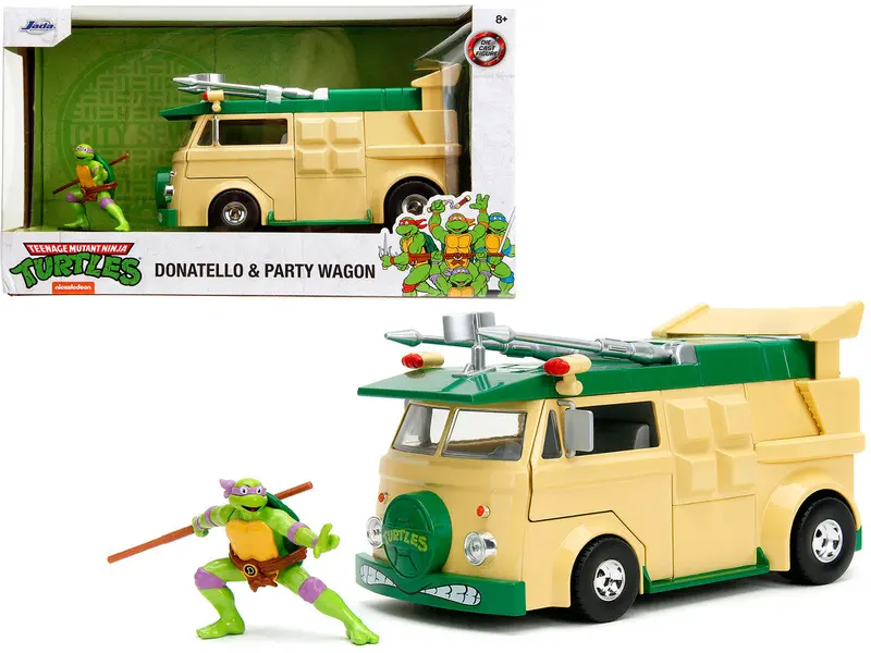 1:24 Donatello W/ Party Wagon -- Teenage Mutant Ninja Turtles -- Jada 1