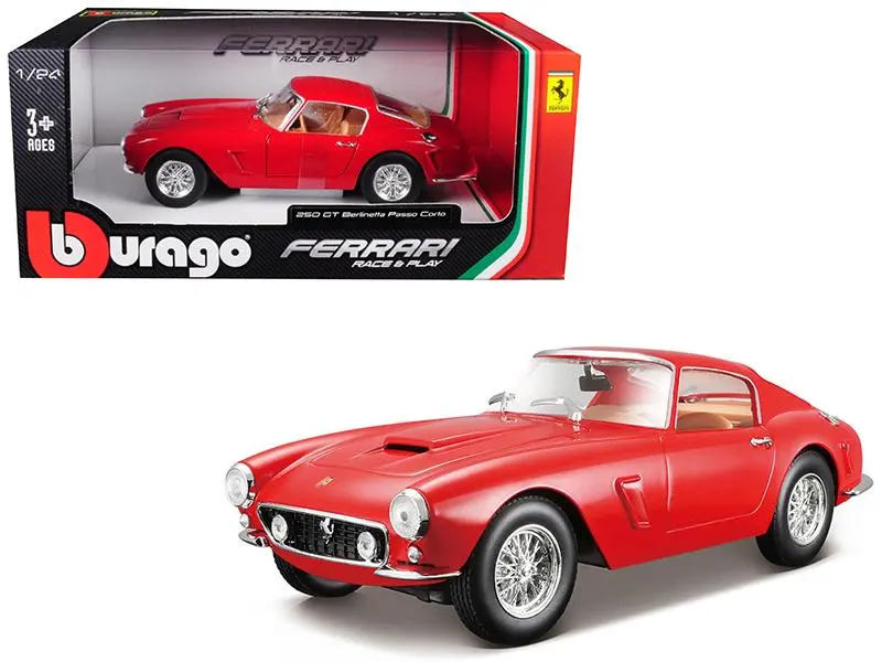 1:24 Ferrari 250 Gt Berlinetta Passo Corto -- Red -- Bburago Race & Play 1