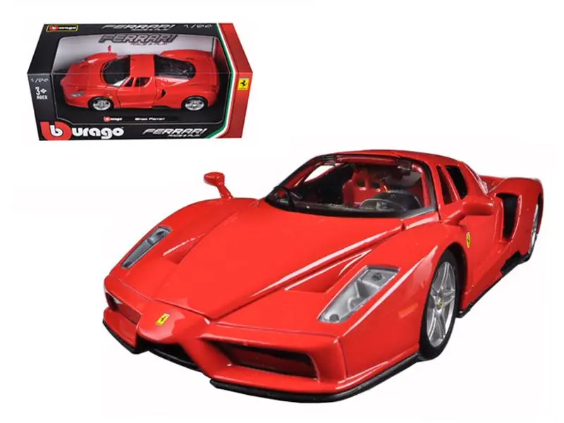 1:24 Ferrari Enzo -- Red -- Bburago Race & Play 1