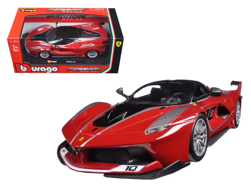 1:24 Ferrari Fxx-K -- Red #10 -- Bburago Race & Play 1
