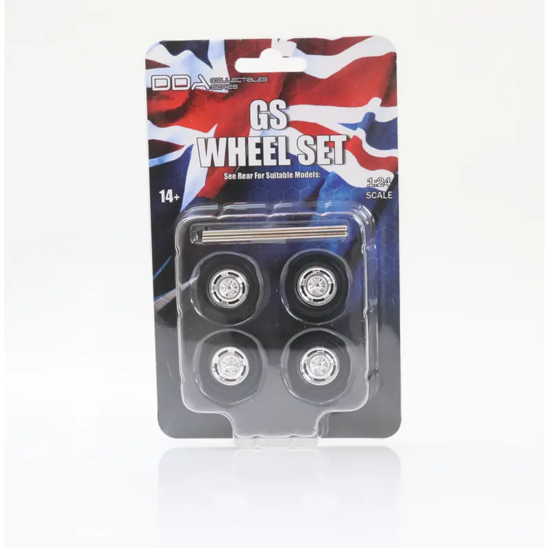 1:24 Ford Falcon Gs Standard Wheel Set -- Chrome -- Dda 1