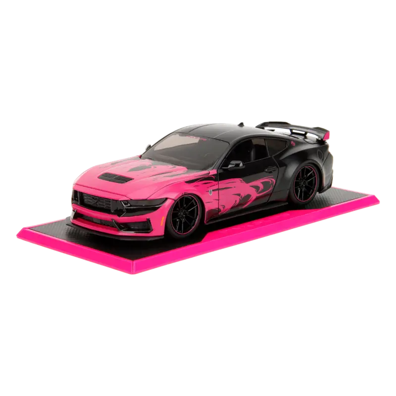 1:24 Ford Mustang Dark Horse 2024 -- Pink/Black -- Jada: Pink Slips 1