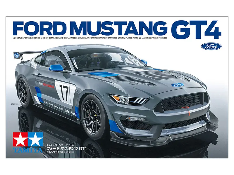 1:24 Ford Mustang Gt4 -- Plastic Kit -- Tamiya 24354 1