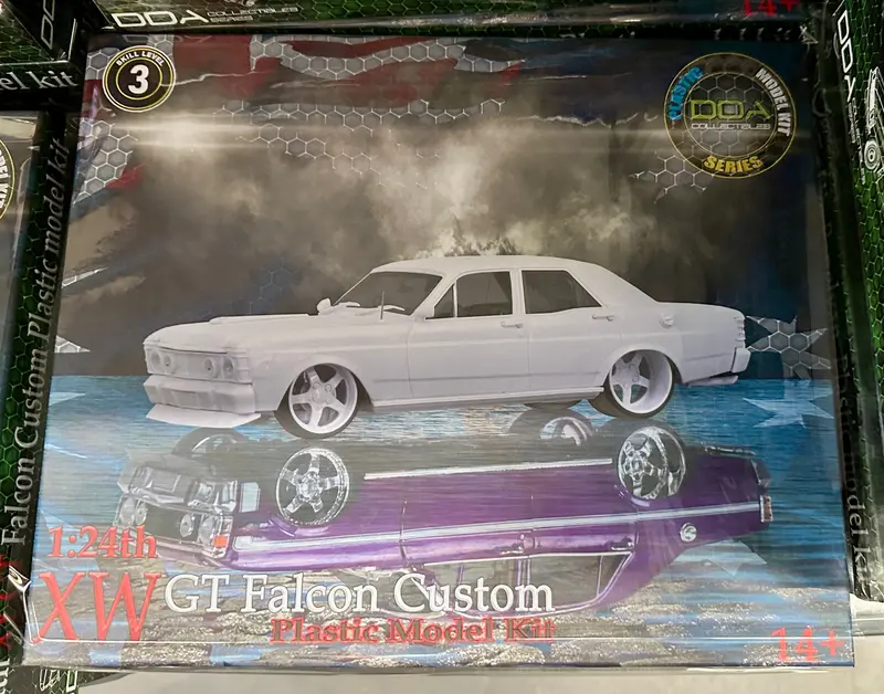 1:24 Ford Xw Falcon Gtho Phase 2 Custom -- Plastic Kit -- Dda Collectibles 1