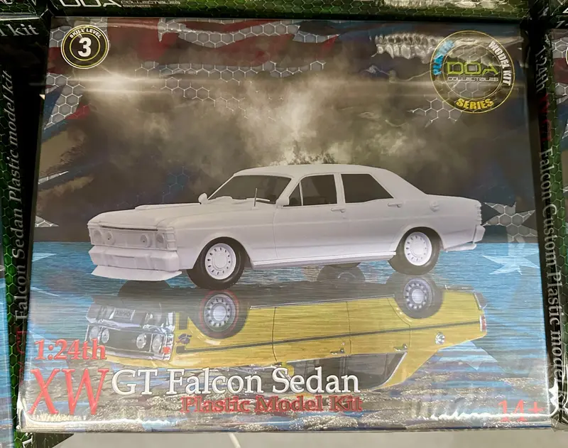 1:24 Ford Xw Falcon Gtho Phase 2 -- Plastic Kit -- Dda Collectibles 1