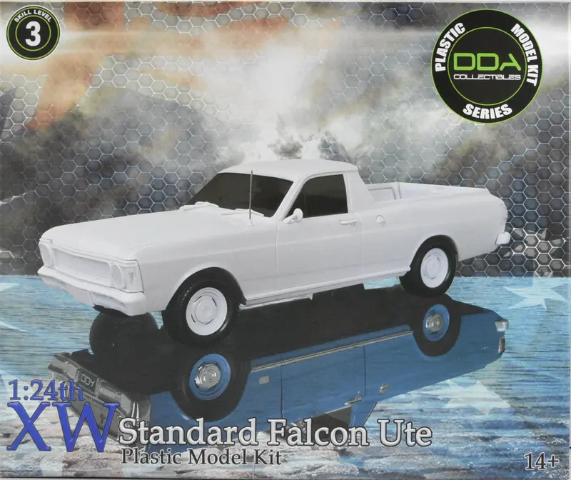 1:24 Ford Xw Ute Standard -- Plastic Kit -- Dda Collectibles Dda244k 1