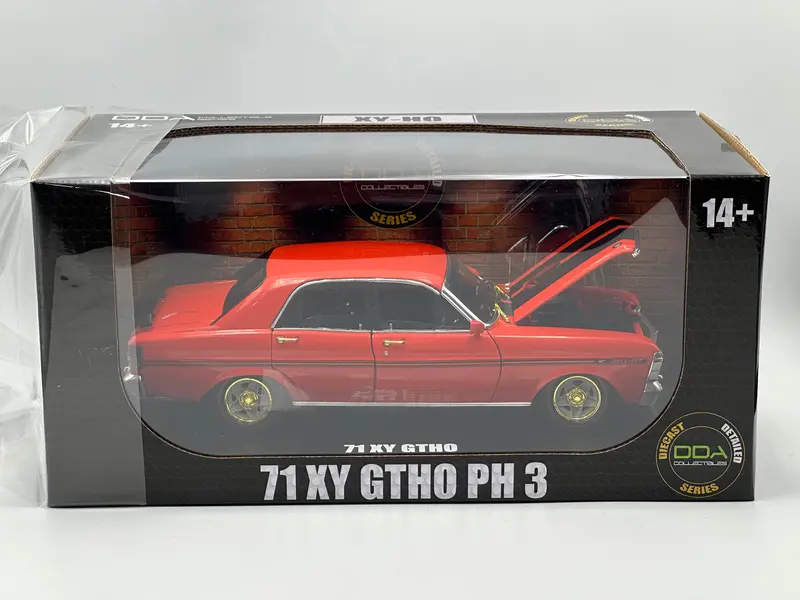 1:24 Ford Xy Falcon Gt-Ho -- *Chase Version* Vermillion Fire (Red) -- Dda 1