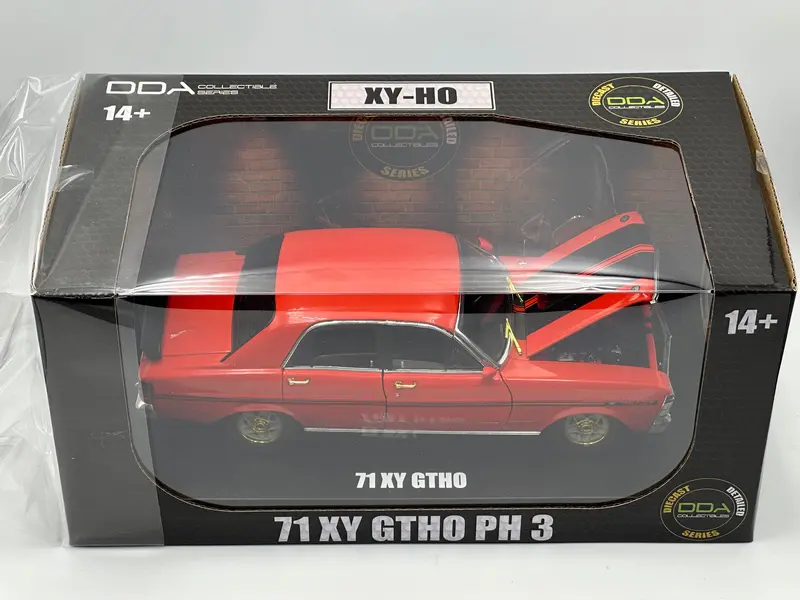 1:24 Ford Xy Falcon Gt-Ho -- *Chase Version* Vermillion Fire (Red) -- Dda 2