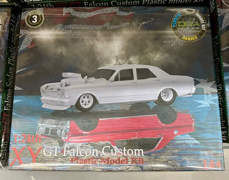 1:24 Ford Xy Falcon Gtho Phase 3 Supercharged -- Plastic Kit -- Dda Collectibles 1