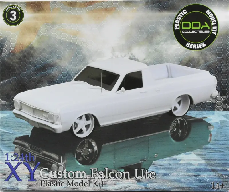 1:24 Ford Xy Ute - Custom Slammed -- Plastic Kit -- Dda Collectibles 1