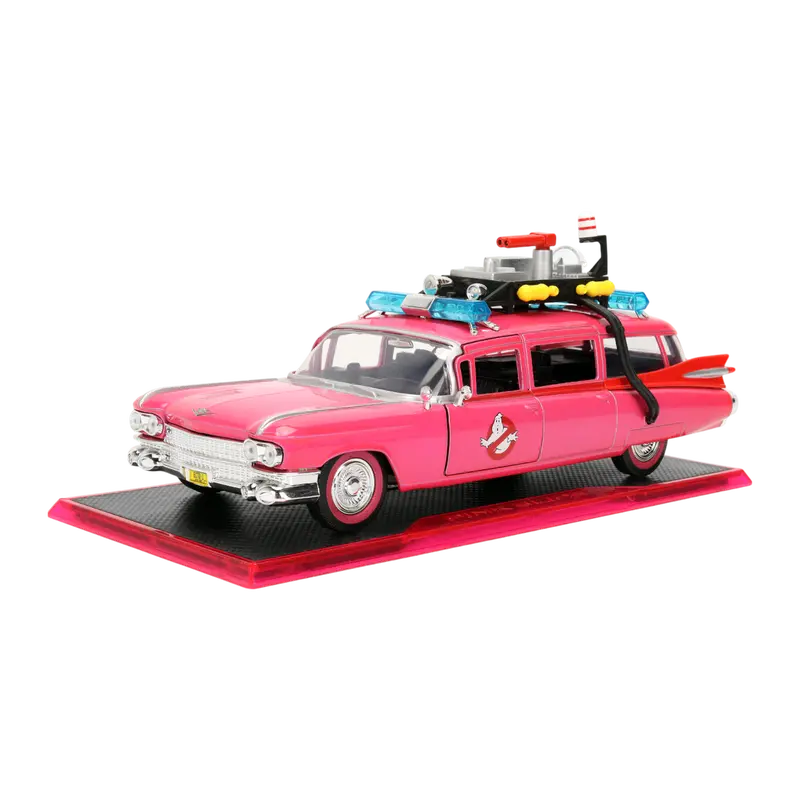 1:24 Ghostbusters Ecto-1 - Pink -- 1959 Cadillac Ambulance -- Jada: Pink Slips 1