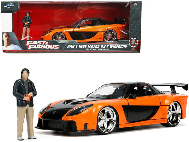 1:24 Han's Mazda Rx7 W/Figurine -- Fast & Furious Jada 1