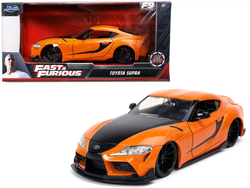 1:24 Han's Toyota Gr A90 Supra Orange -- Fast & Furious Jada 1