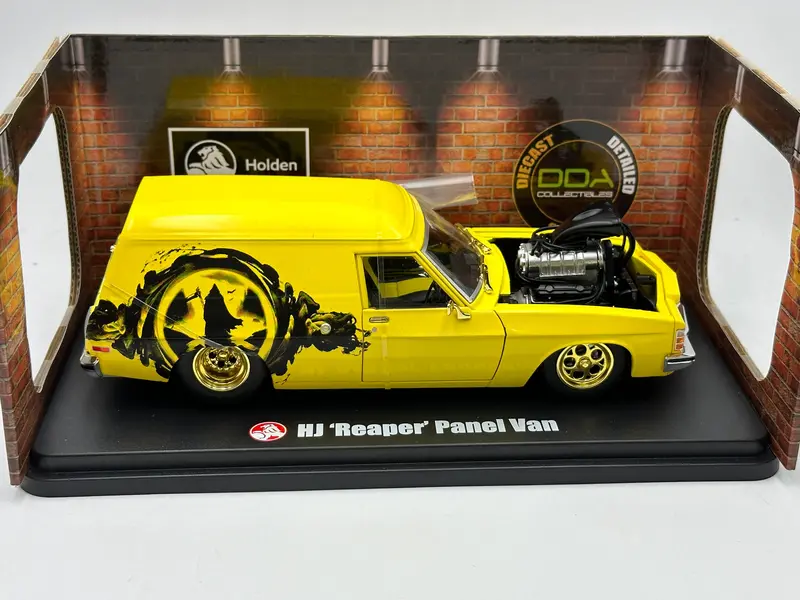 1:24 Holden Hj Panel Van Supercharged -- *Chase Version*  Lemon Ice -- Dda 1