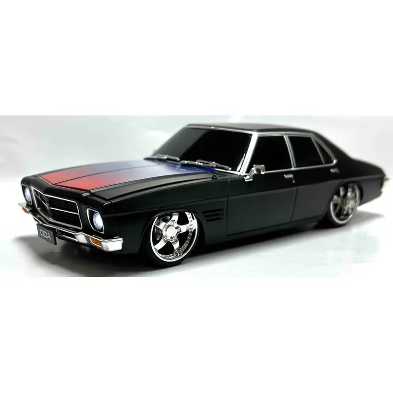 1:24 Holden Hq Custom - Matte Black W/Red/Blue - Dda Collectibles: Spectra Rides 1