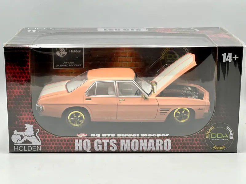 1:24 Holden Hq Gts Monaro Turbocharged -- *Chase Version* Light Tangerine -- Dda 1