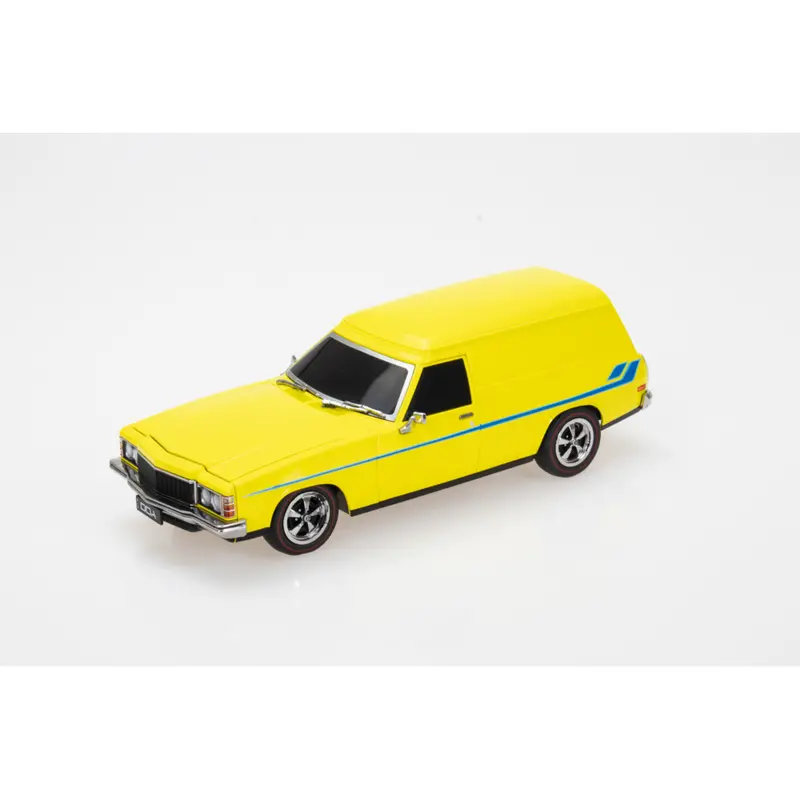 1:24 Holden Hx Sandman - Yellow W/Blue Stripes - Dda Collectibles: Spectra Rides 1