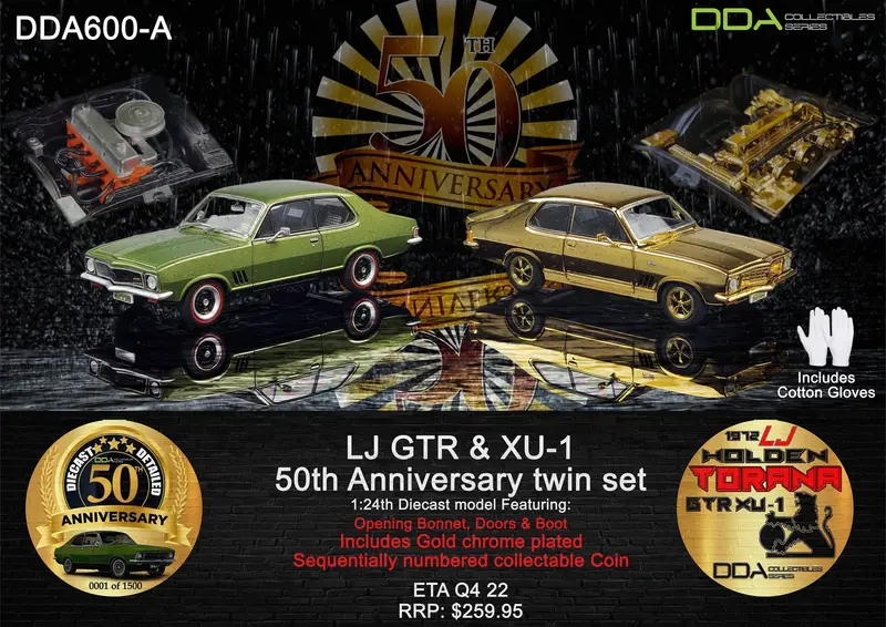 1:24 Holden Lj Torana (50Th Anniversary Twin Set) -- Dda Collectibles 1