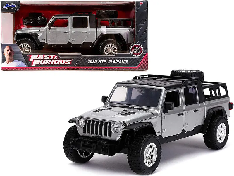 1:24 Jeep Gladiator 2020 Pickup Truck -- Silver -- Fast & Furious Jada 1
