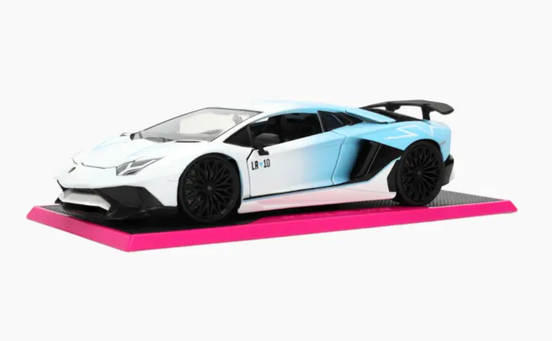 1:24 Lamborghini Aventador Sv -- Turquoise/White -- Jada: Pink Slips 1