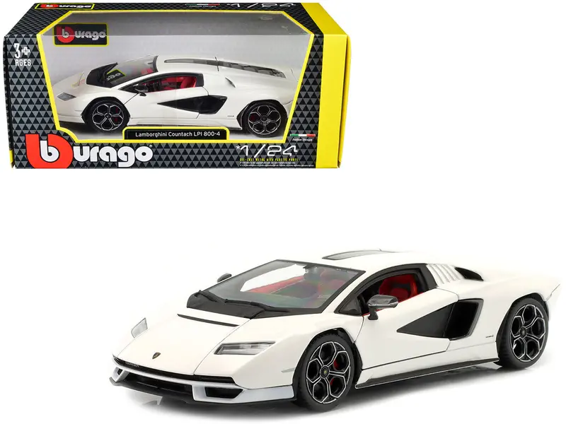 1:24 Lamborghini Countach Lpi 800-4 -- White -- Bburago 1