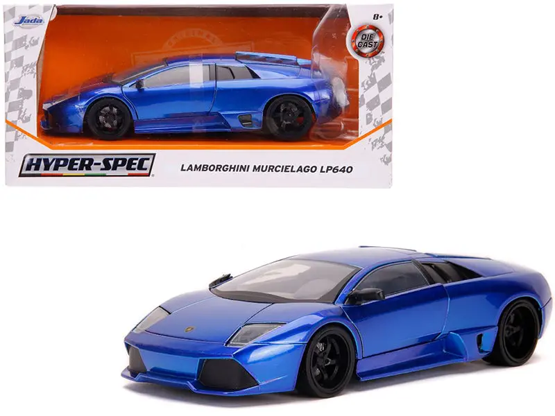 1:24 Lamborghini Murcielago Lp640 -- Candy Blue -- Jada: Hyper-Spec 1