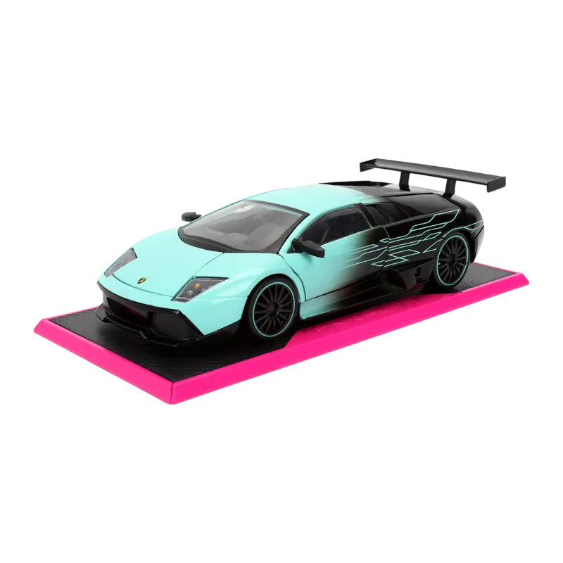 1:24 Lamborghini Murcielago Lp640 -- Turquoise/Black -- Jada: Pink Slips 1