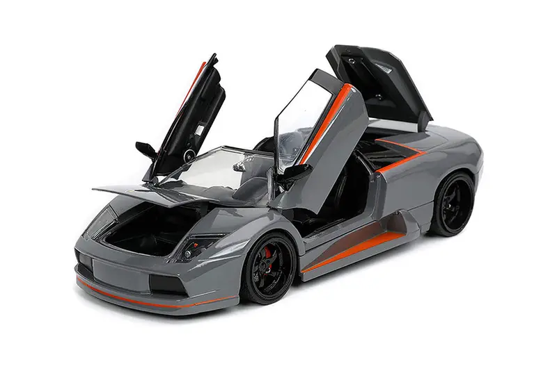 1:24 Lamborghini Murcielago Roadster -- Grey -- Jada: Hyper-Spec 2