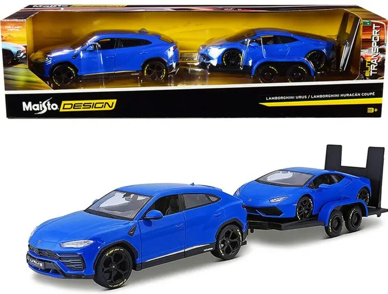 1:24 Lamborghini Urus & Lamborghini Huracan -- Maisto Design Elite Transport 1