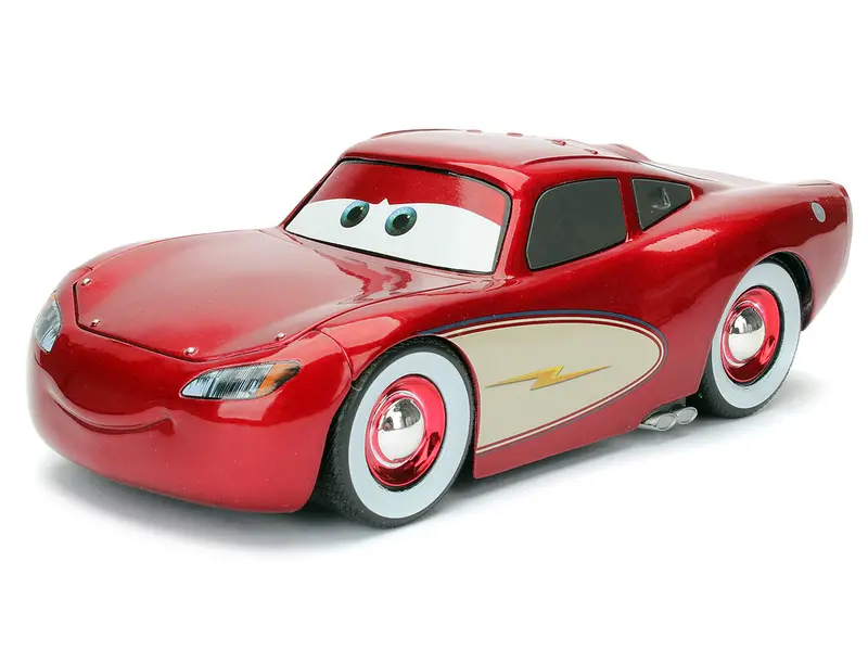 1:24 Lightning Mcqueen "Cruising" W/Extra Wheels -- Disney "Cars" -- Jada 2