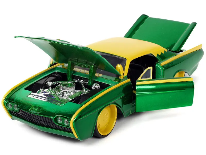 1:24 Loki W/1963 Ford Thunderbird Green/Yellow -- Marvel Jada 2