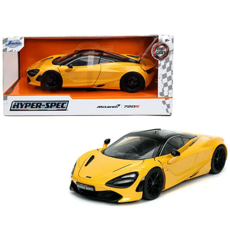 1:24 Mclaren 720S -- Yellow -- Jada: Hyper-Spec 1