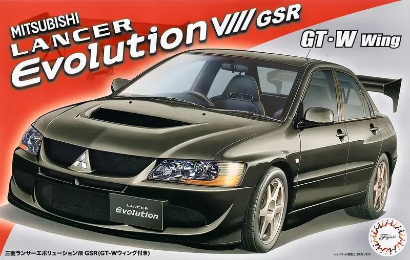 1:24 Mitsubishi Lancer Evolution Viii Gsr -- Plastic Kit -- Fujimi 04787 1