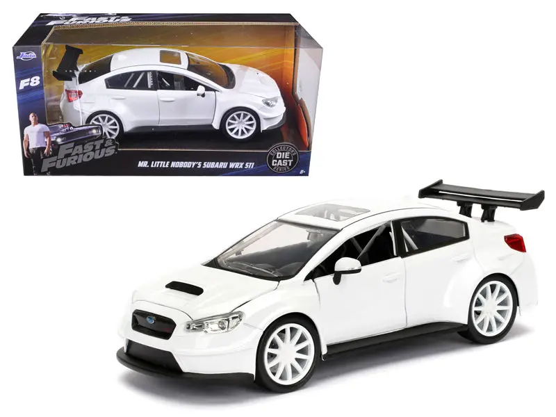 1:24 Mr. Little Nobody's Subaru Wrx Sti White -- Fast & Furious Jada 1