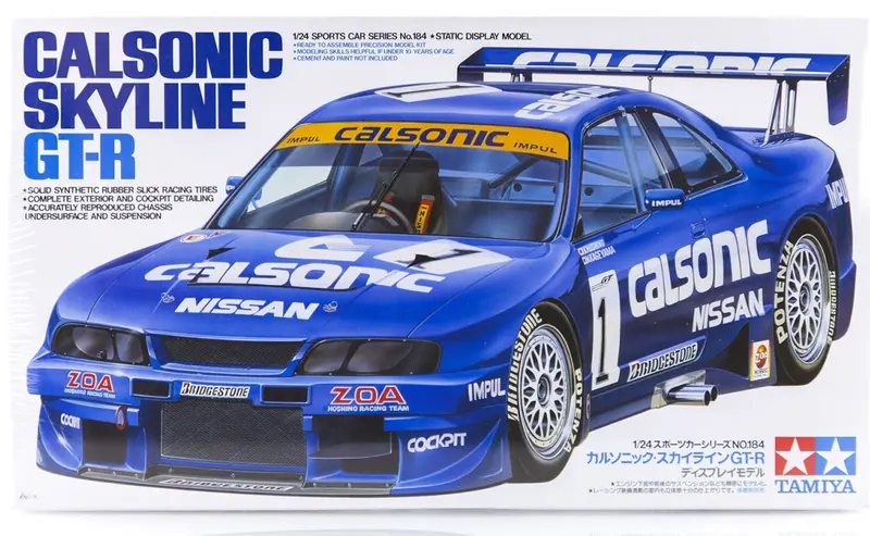 1:24 Nissan Calsonic Skyline R33 Gt-R -- Plastic Kit -- Tamiya 24184 1