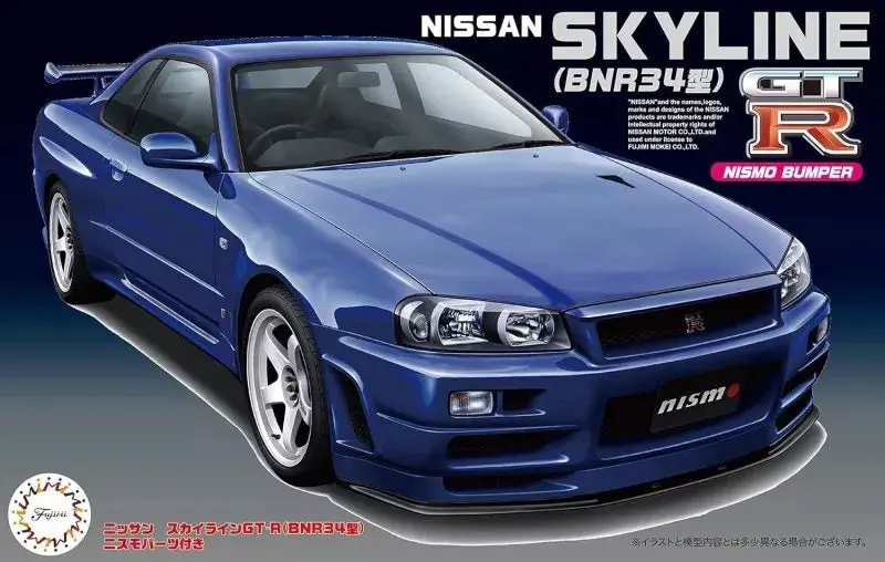 1:24 Nissan R34 Skyline Gtr Nismo -- Plastic Kit -- Fujimi 04660 1