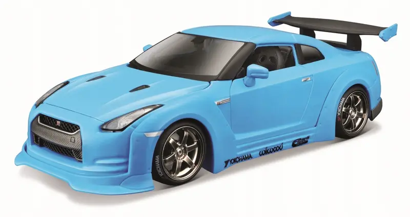 1:24 Nissan R35 Gt-R -- Blue -- Maisto Design 1
