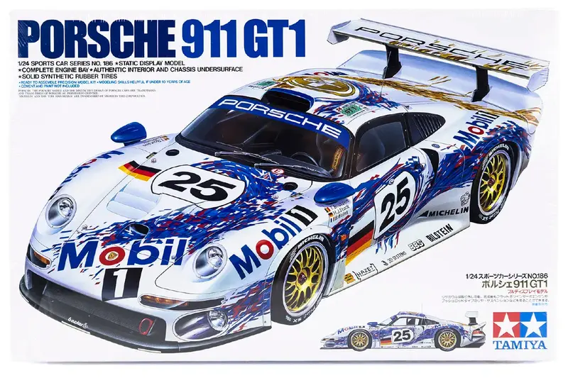 1:24 Porsche 911 Gt1 #25 -- Plastic Kit -- Tamiya 24186 1