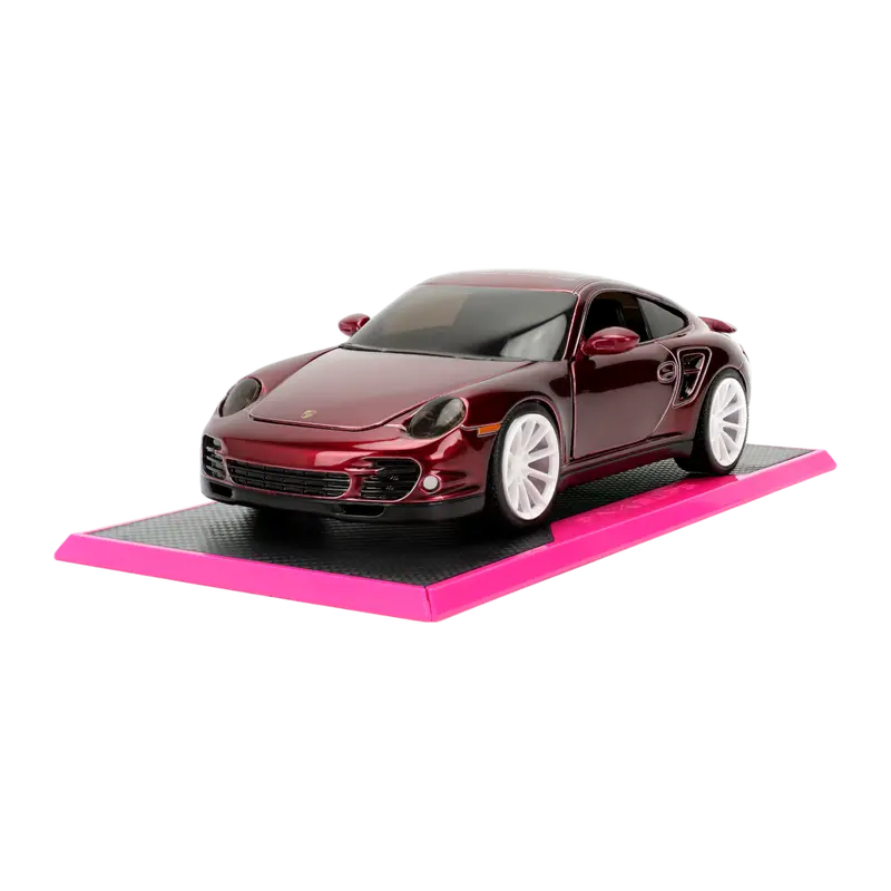 1:24 Porsche 911 Turbo (997) -- Dark Red -- Jada: Pink Slips 1
